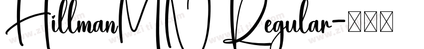 HillmanMN Regular字体转换